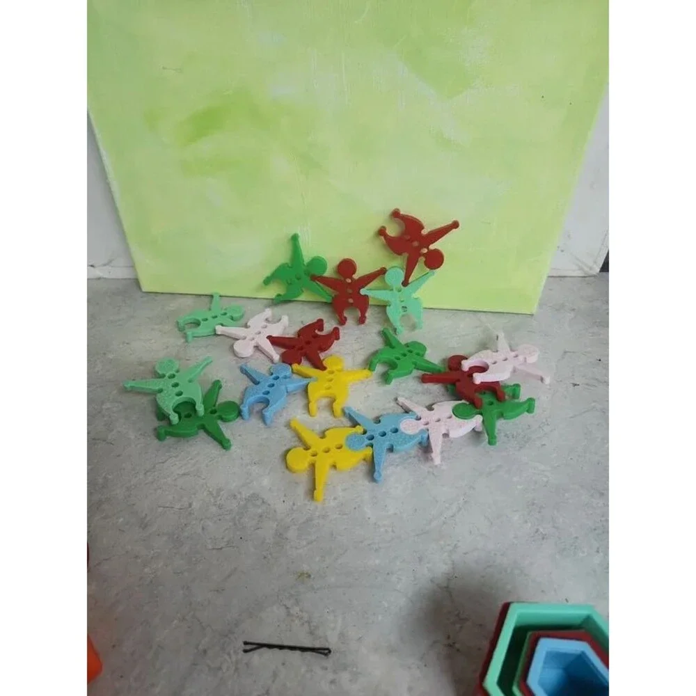 18pc link and stack together clown activity toy